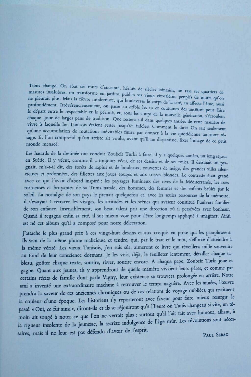 tunisie TURKI Tunis naguère et aujourd'hui. Dessins et textes