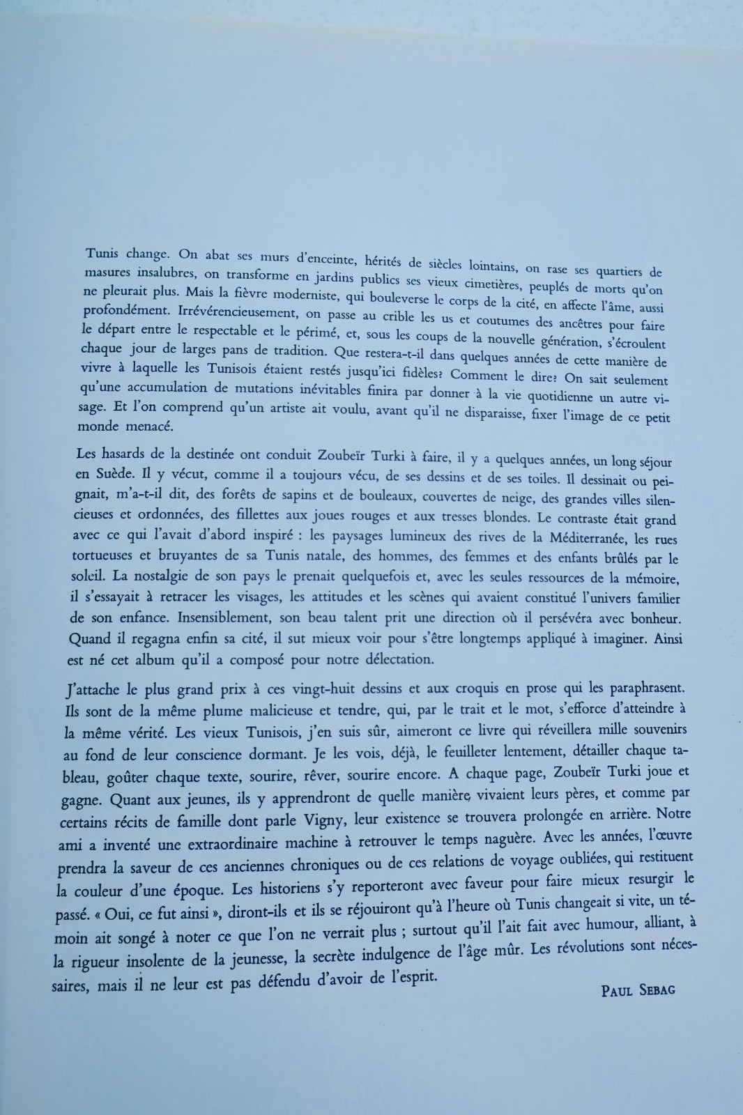 tunisie TURKI Tunis naguère et aujourd’hui. Dessins et textes - La Librairie Antique