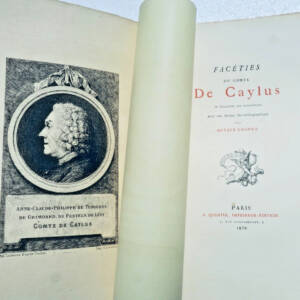 UZANNE OCTAVE FACETIES DU COMTE DE CAYLUS 1879