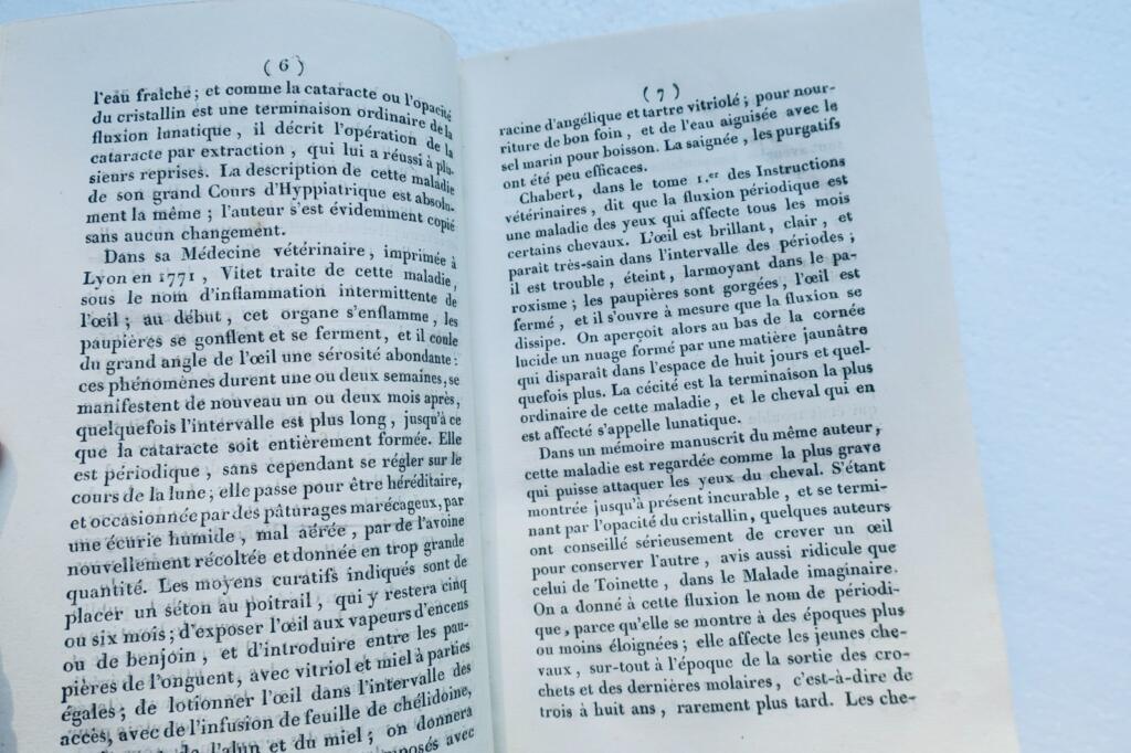 Veterinary Dupuy Fluxion, commonly called periodic. Historical research