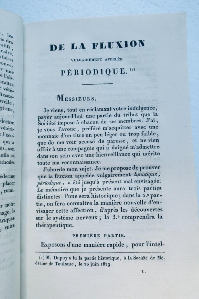 Veterinary Dupuy Fluxion, commonly called periodic. Historical research