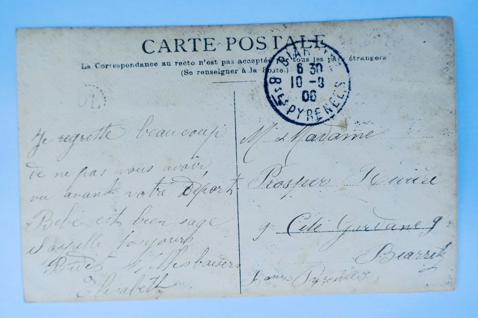 Vieille femme 1906 - La Librairie Antique