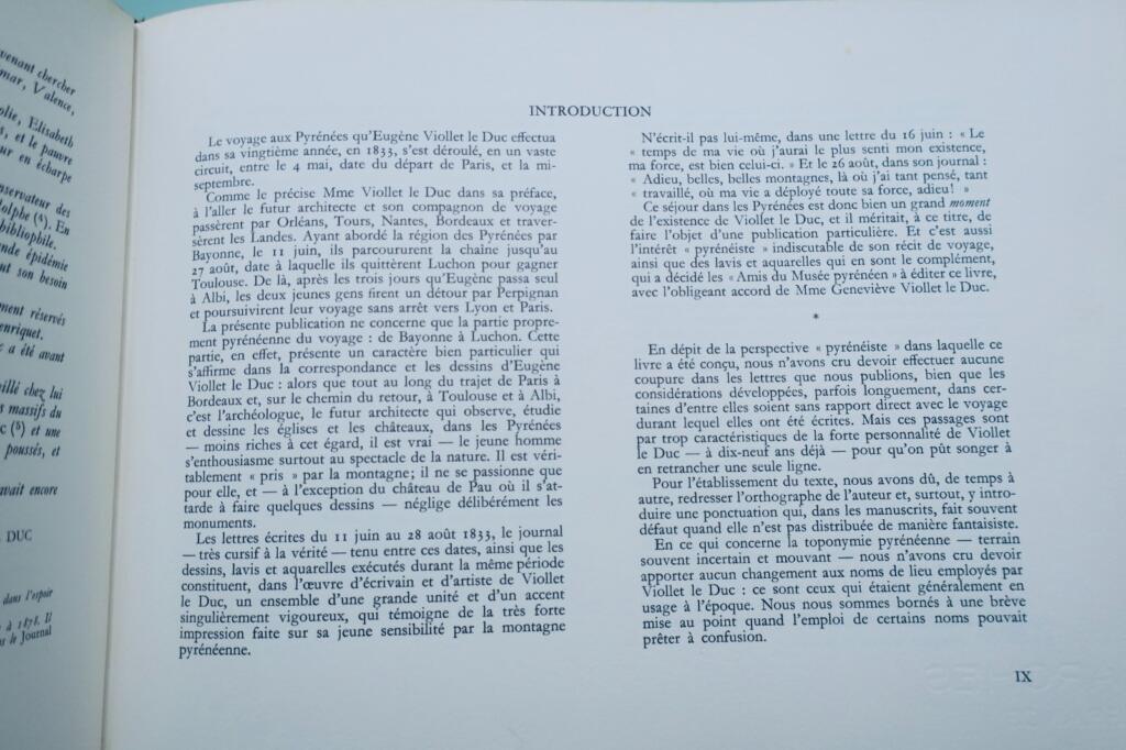VIOLLET LE DUC : Voyage aux Pyrénées