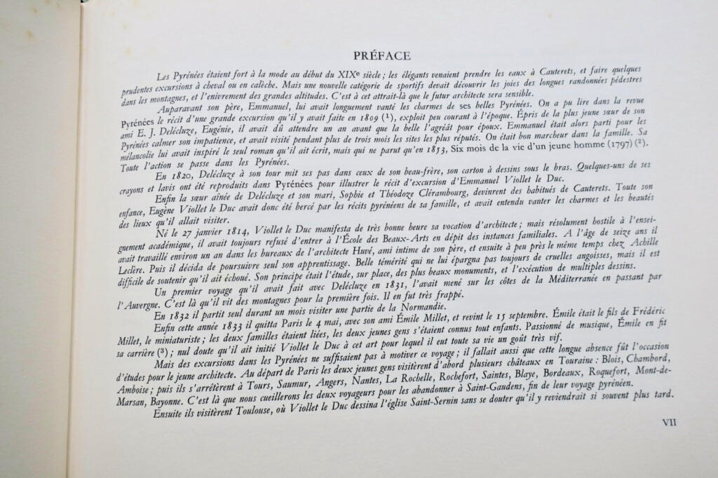 VIOLLET LE DUC : Voyage aux Pyrénées