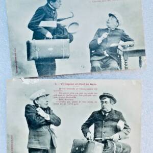 Voyageur et chef de Gare