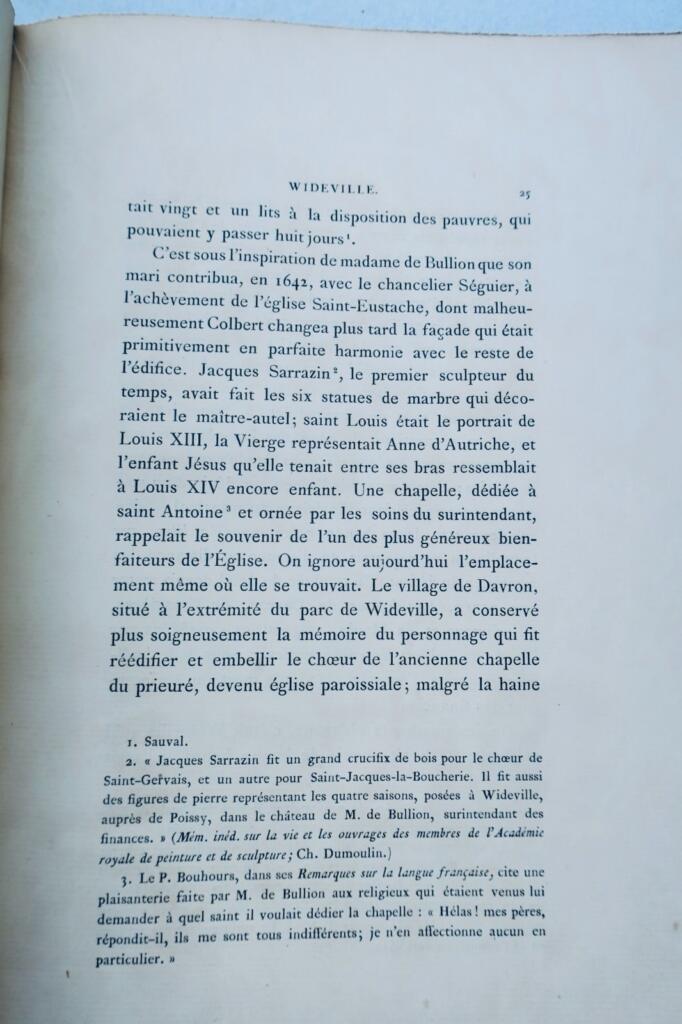 Wideville, Histoire et description 1874 CHATEAU