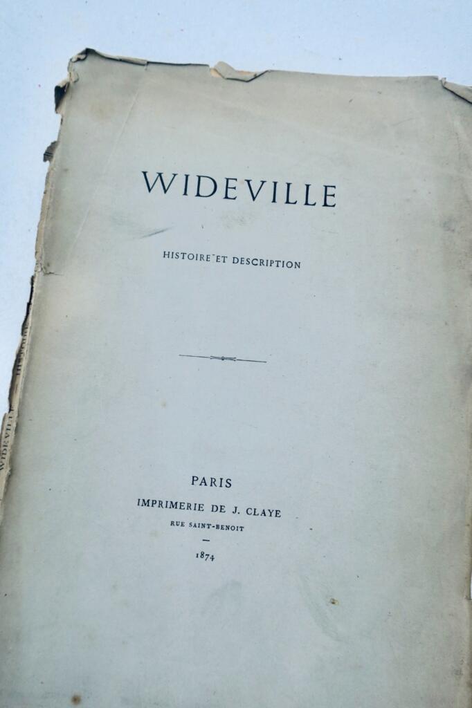 Wideville, Histoire et description 1874 CHATEAU