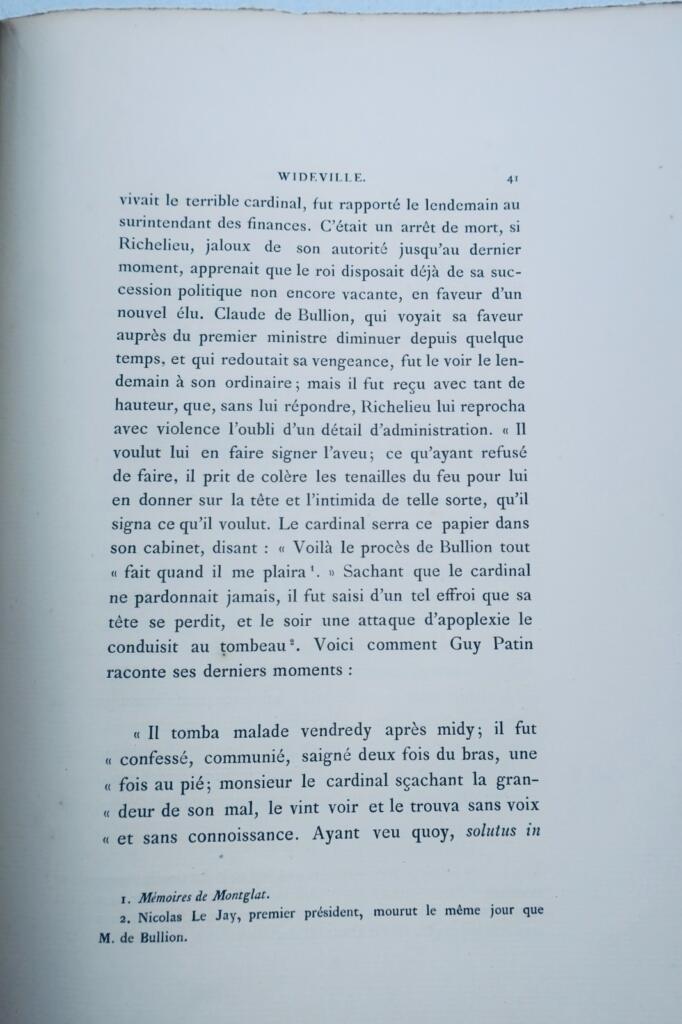 Wideville, Histoire et description 1874 CHATEAU