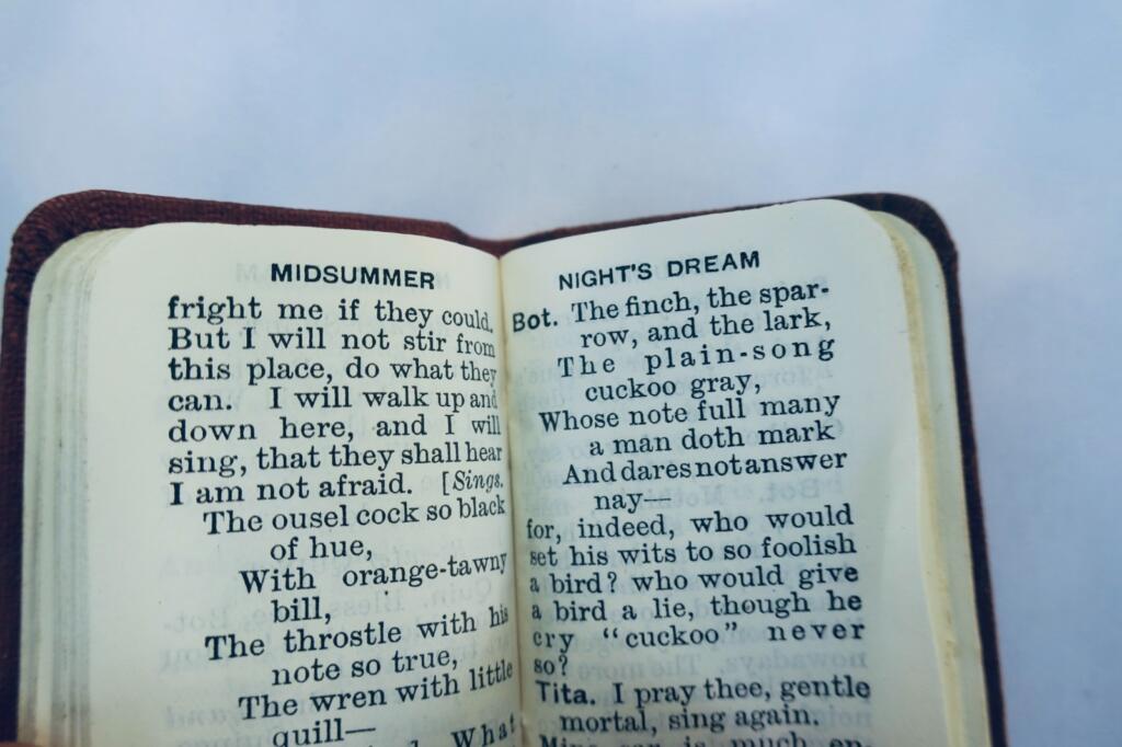 William Shakespeare Midsummer Night&rsquo;s Dream 37 x 54 mm. Miniature