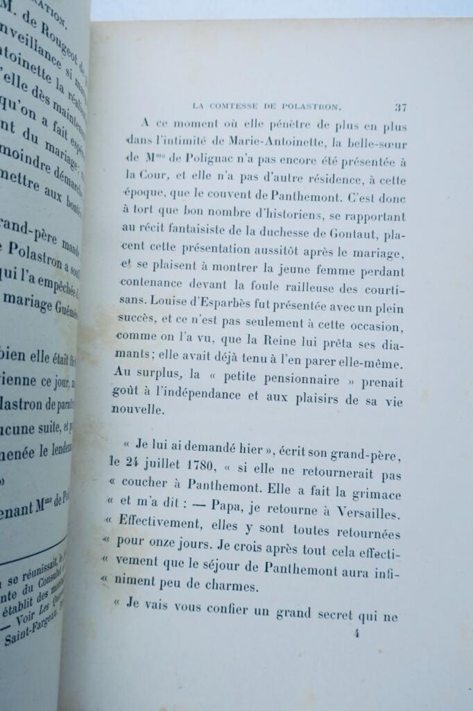路易丝·德·埃斯帕尔伯·波拉斯特龙伯爵夫人 - 《流亡王后》1907年版