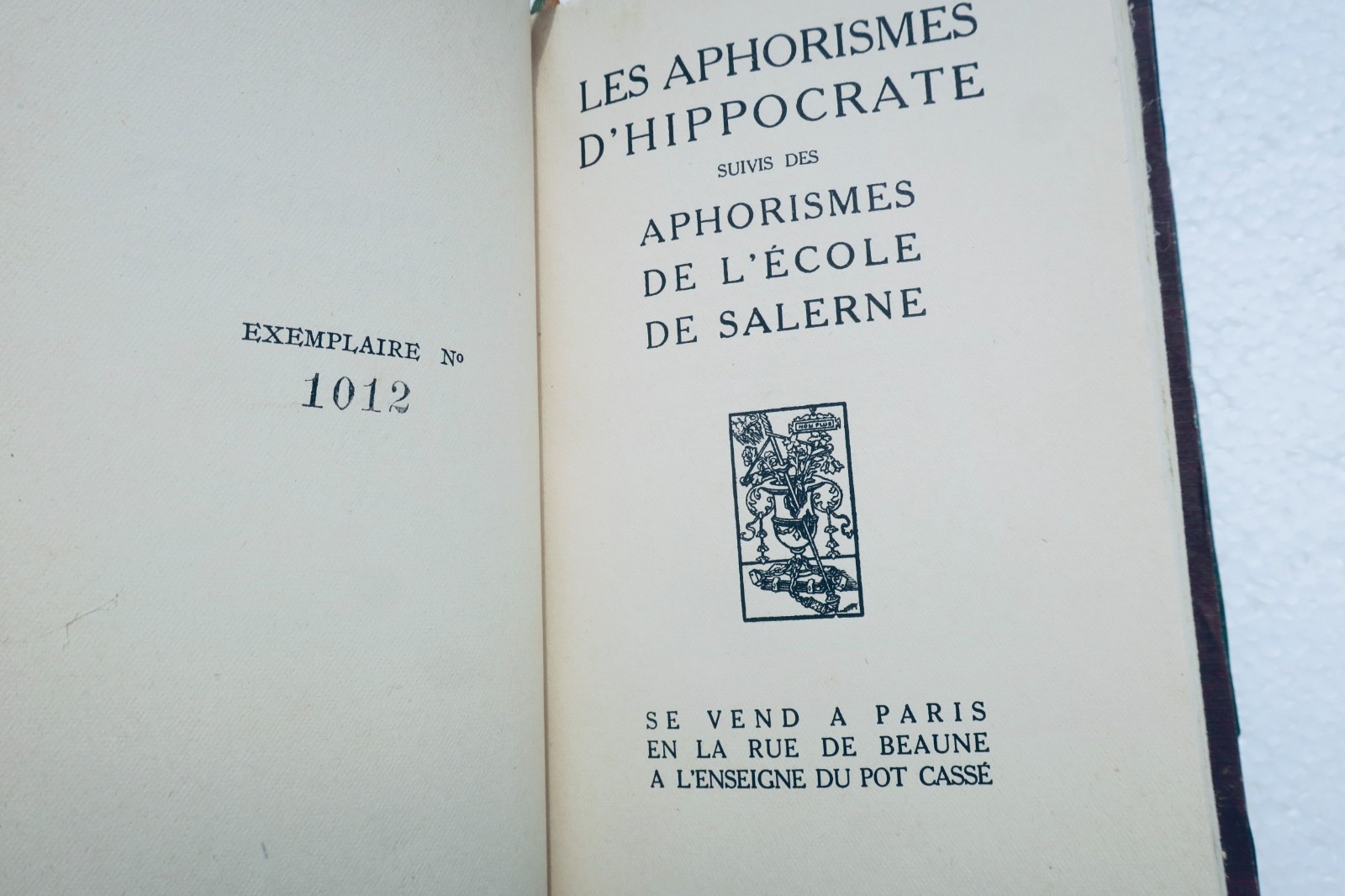 APHORISMES D'HIPPOCRATE suivis des APHORISMES DE L'ÉCOLE DE SALERNE – Image 3