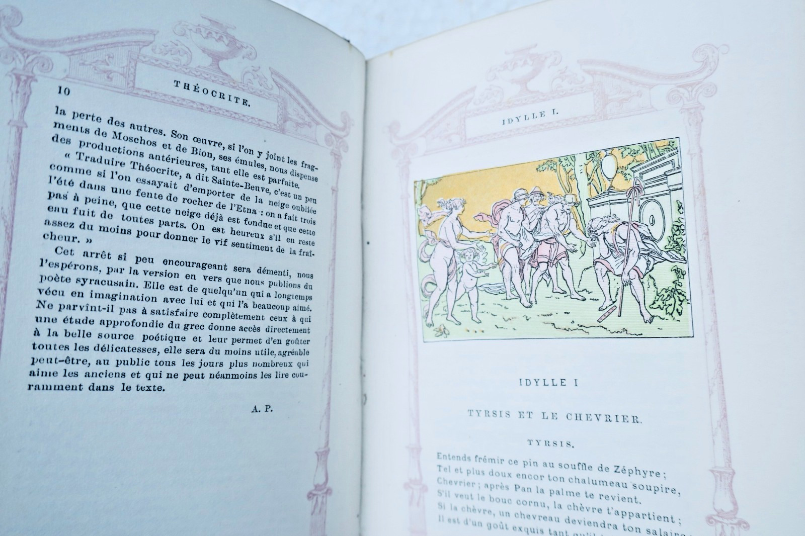 Theocritus illustrated by Meaulle, The Idylls, 1884