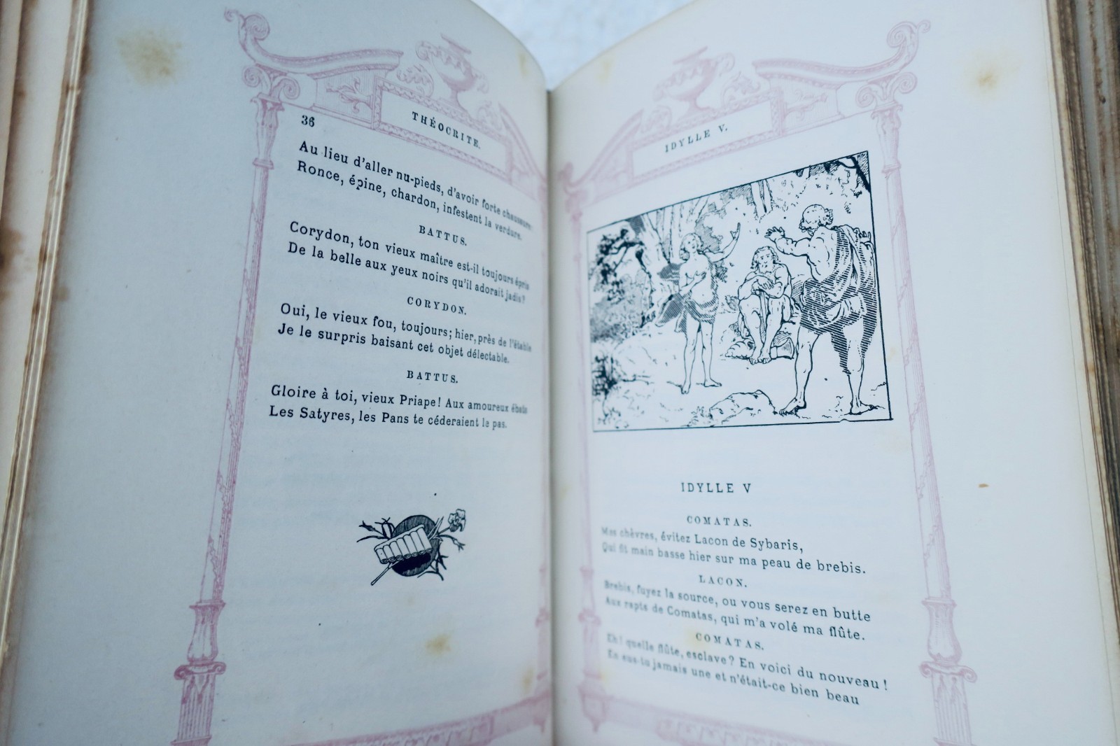 Theocritus illustrated by Meaulle, The Idylls, 1884