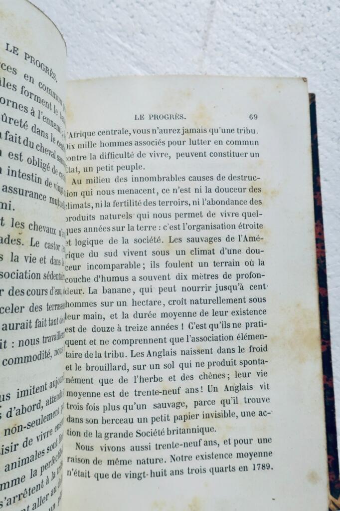 ÜBER (Edmond) Le Progrès 1864
