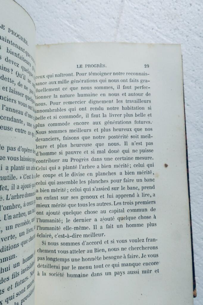 ÜBER (Edmond) Le Progrès 1864