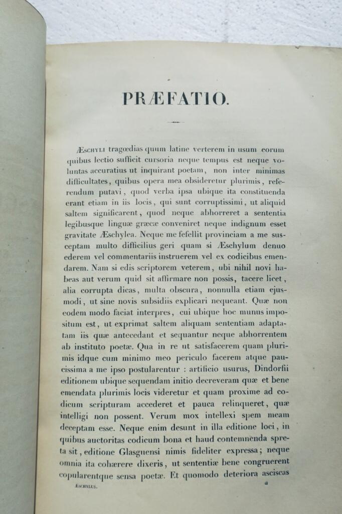 アイスキュロスおよびソフォクレス著作集:悲劇と断片集、ギリシア語・ラテン語、1864年