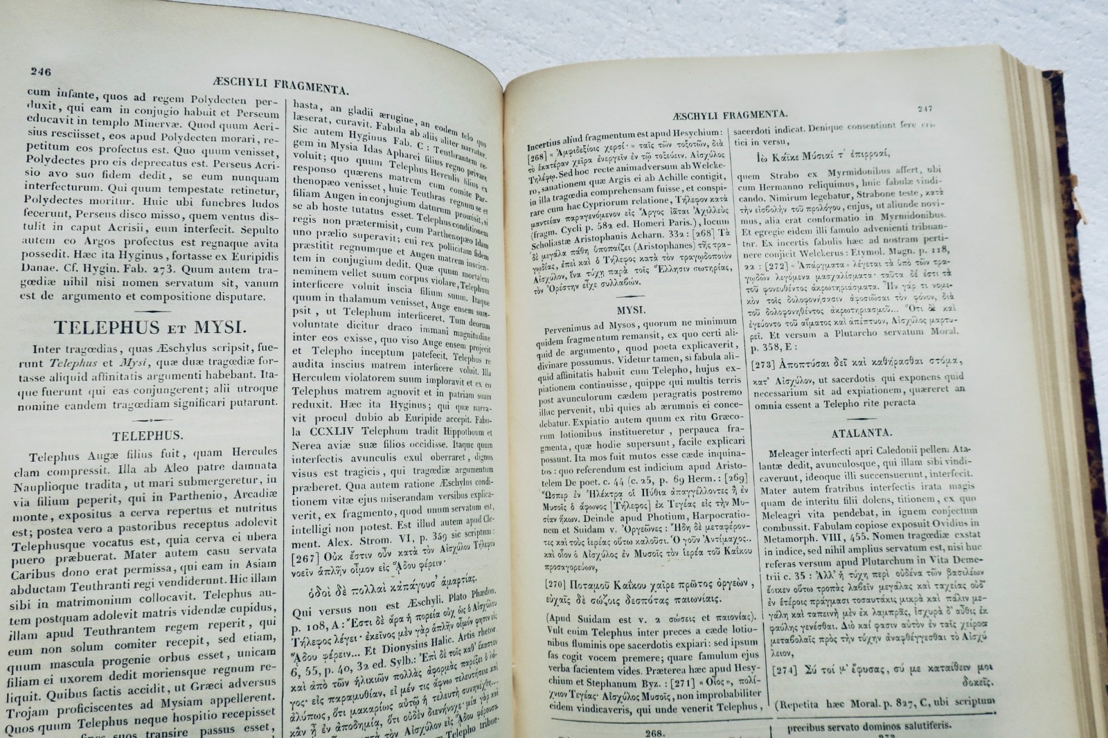 Aischylos und Sophokles – Tragoediae et Fragmenta – Graece et Latine 1864