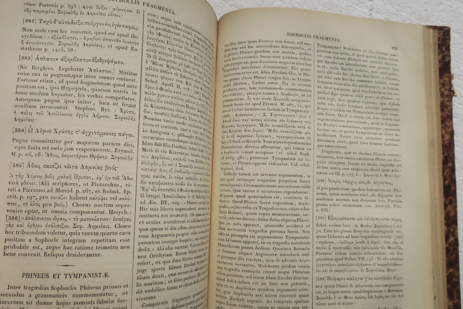 Aischylos und Sophokles – Tragoediae et Fragmenta – Graece et Latine 1864