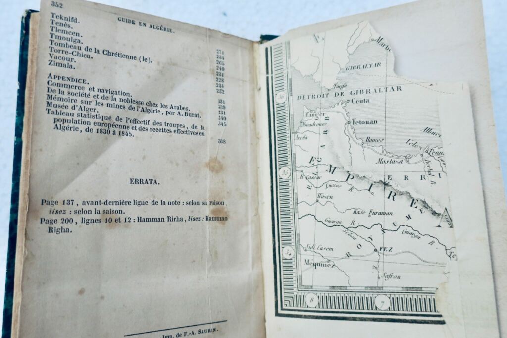 Algeria Guide to the Traveller in Algeria. Itinerary for the Scholar, the Artist 1847