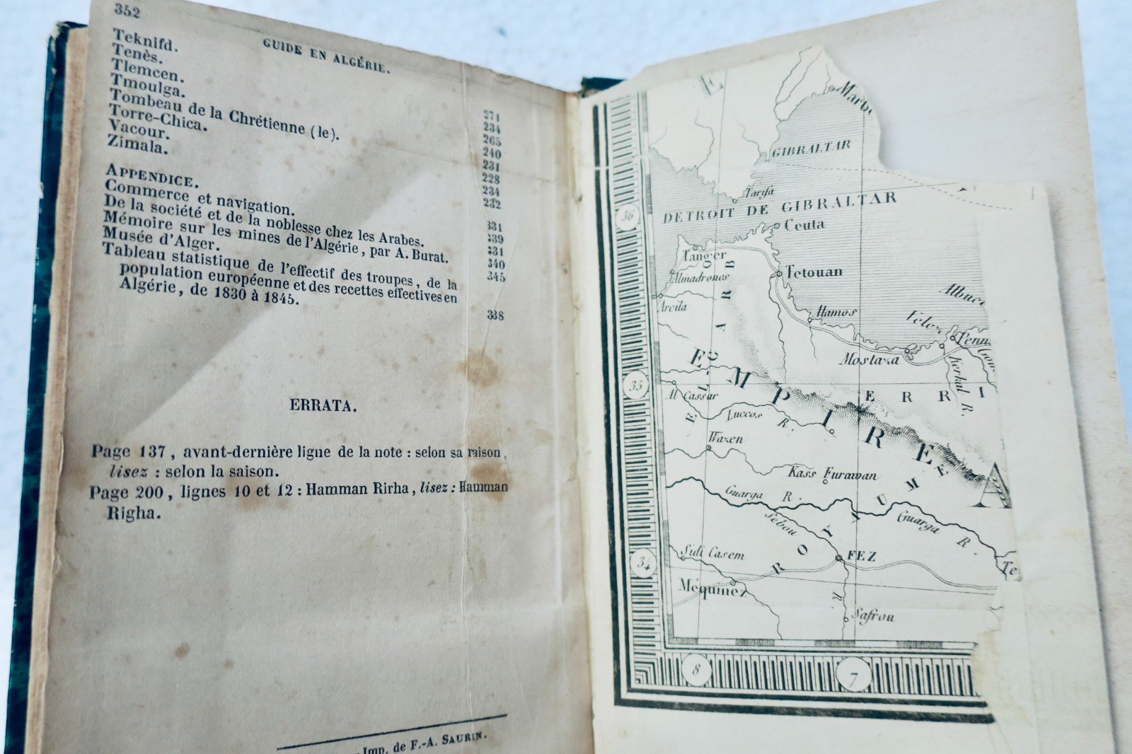 algérie Guide du Voyageur en Algérie. Itinéraire du Savant, de L'artiste 1847 – Image 3