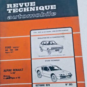Alpine Renault A310 FORD fiesta REVUE TECHNIQUE AUTOMOBILE 393