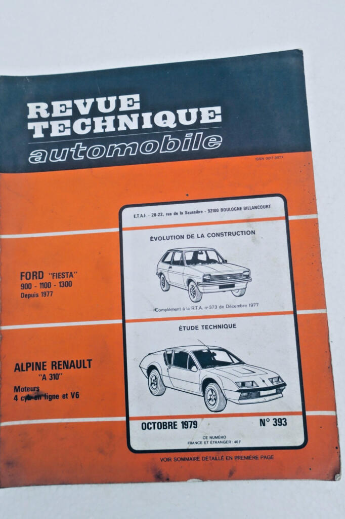 Alpine Renault A310 FORD fiesta REVUE TECHNIQUE AUTOMOBILE 393