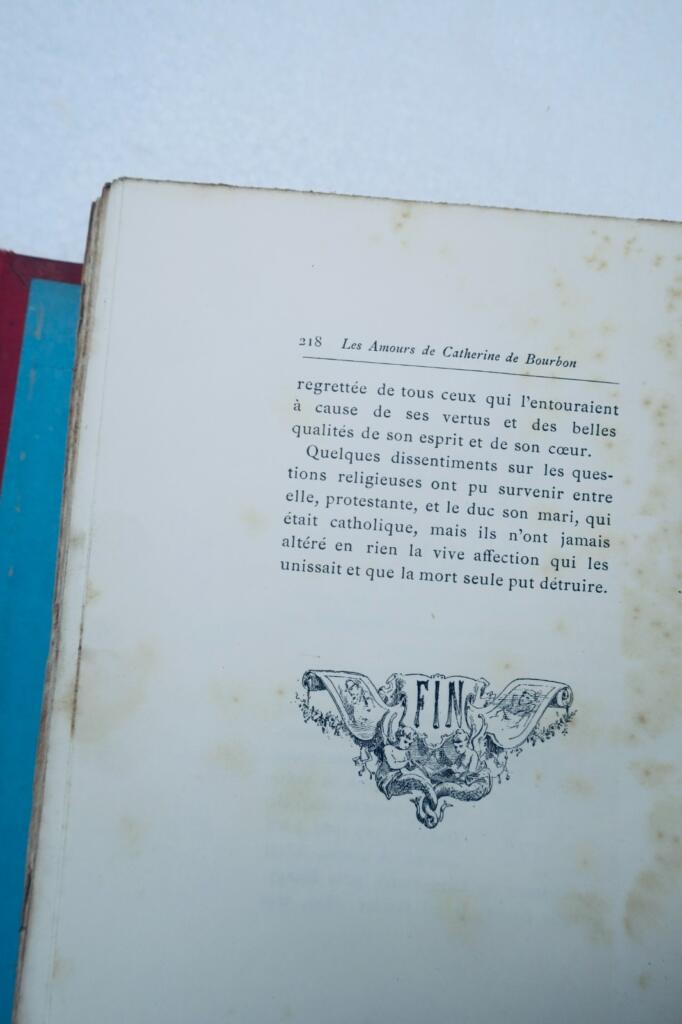 AMOURS DE CATHERINE DE BOURBON, sister of the King and the Comte de Soissons HENRI IV