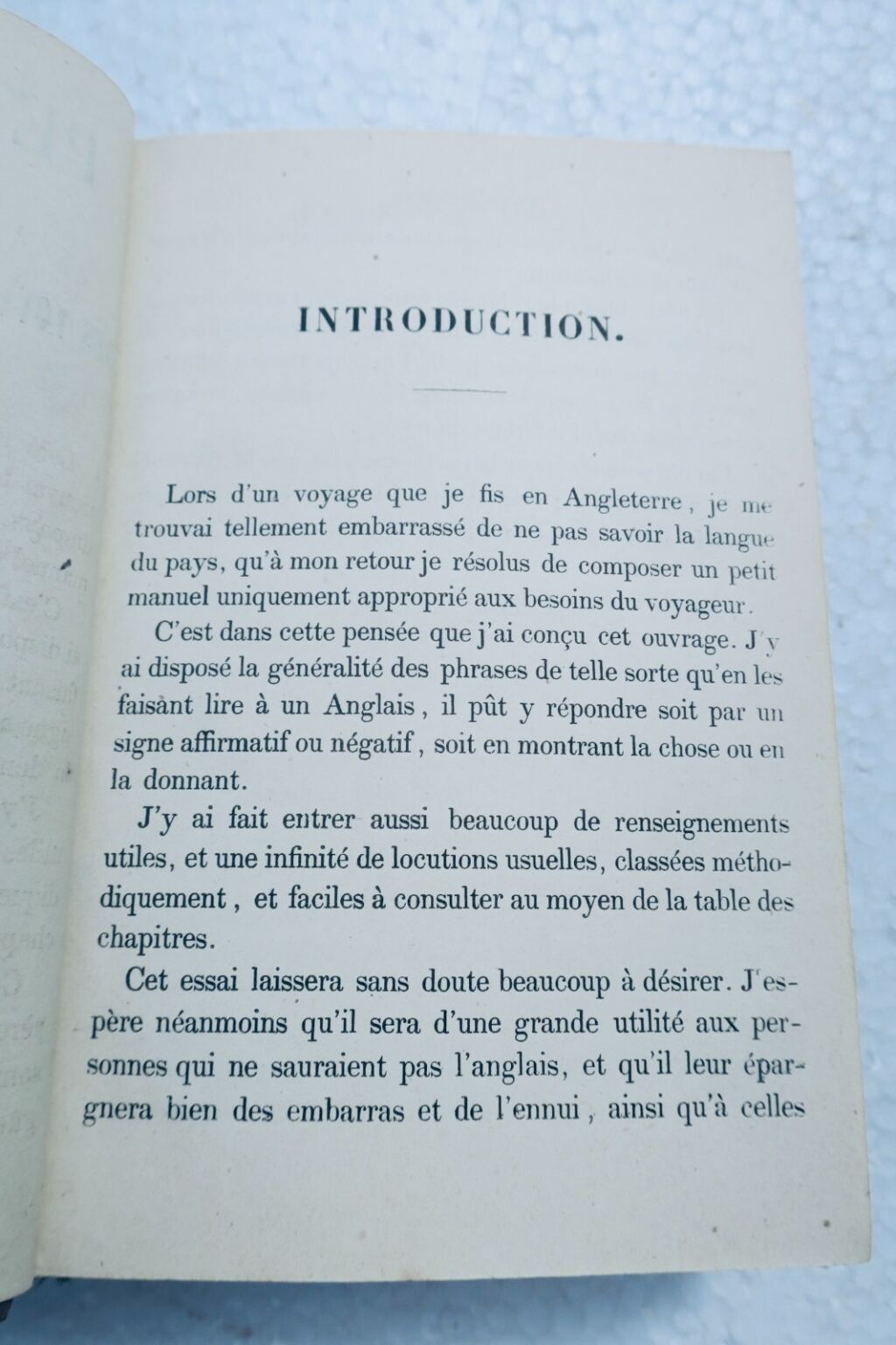 英語。『フランス人旅行者のためのイギリス小案内』 1842年