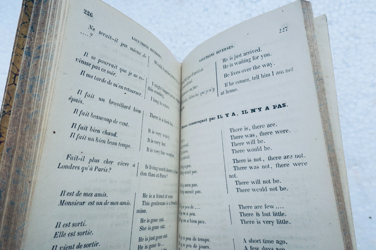 anglais . Petit manuel à l’usage des voyageurs français en Angleterre 1842 - La Librairie Antique