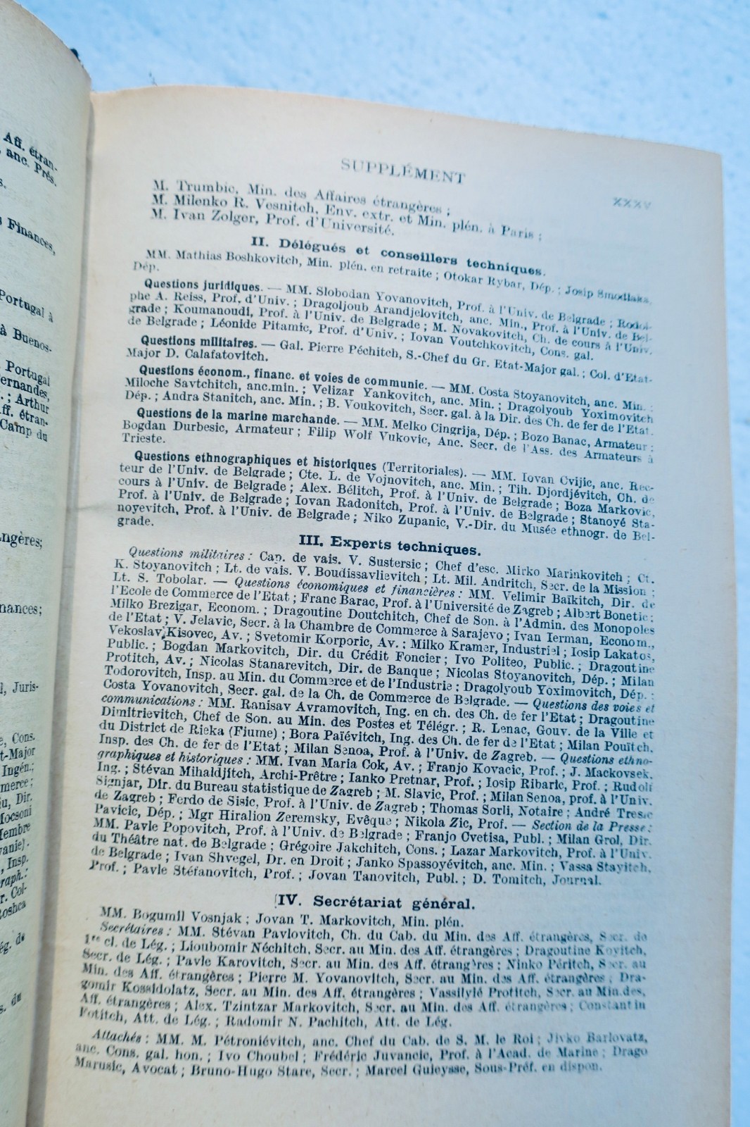 1919年版フランス・海外年鑑