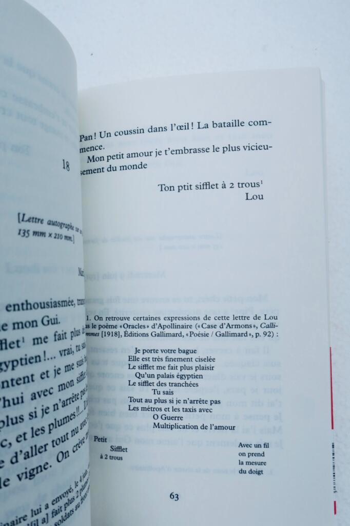 APOLLINAIRE COLIGNY-CHATILLON (Louise de) Briefe an Guillaume Apollinaire EO