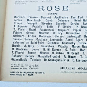Apollinaire L'Antitradition futuriste ex-libris d'Apollinaire