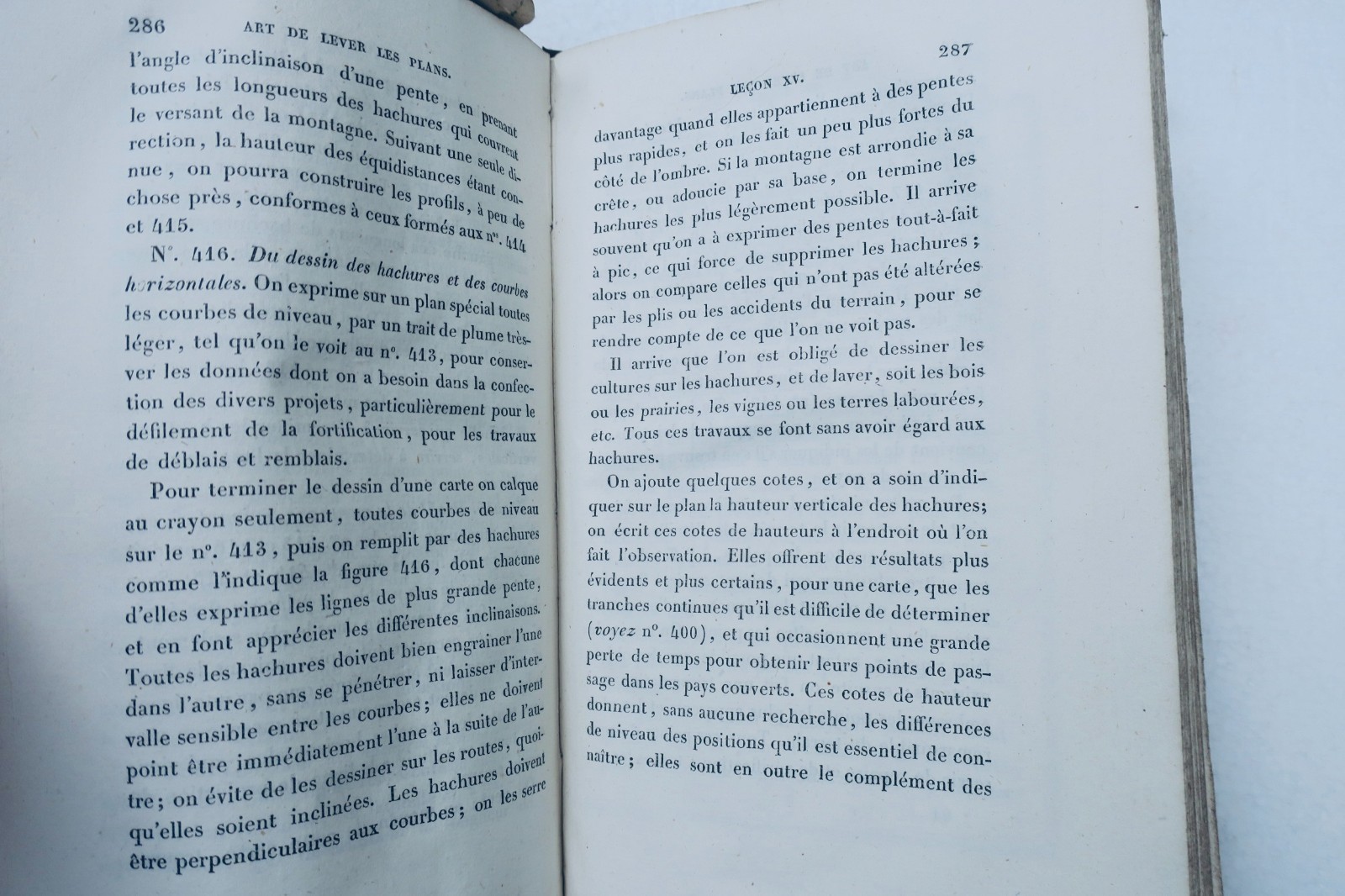 arpenter lever les plans, arpentage nivellement et lavis des plans THIOLLET 1834 – Image 3