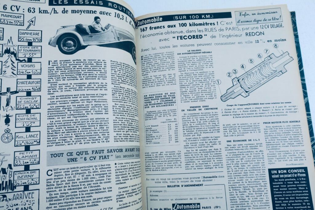 auto L’AUTOMOBILE Aviation Motorcycling Water sports Sport tourism..1951-52