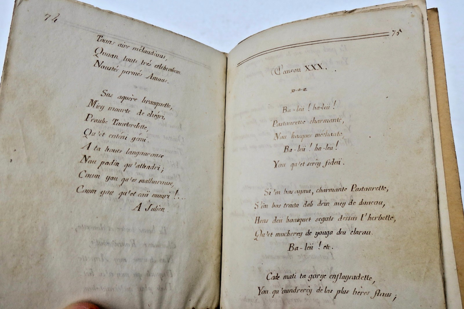 bearnais Poésies béarnaises par Despourrins 1865 – Image 4