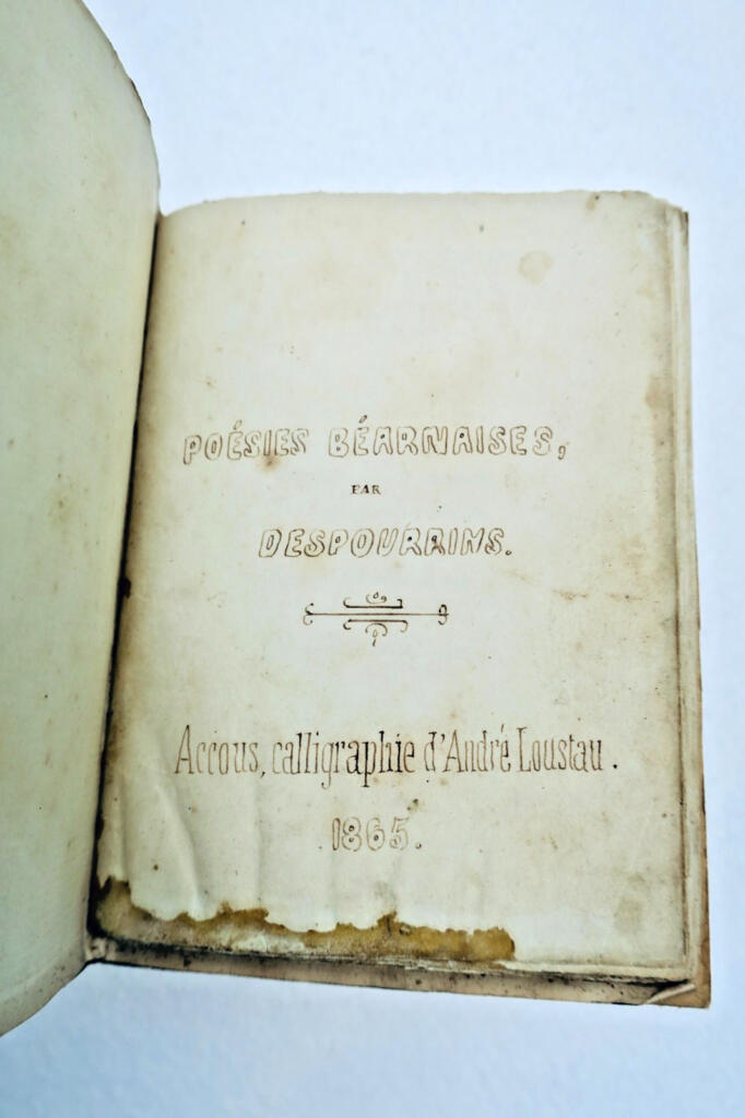 bearnais Poésies béarnaises par Despourrins 1865