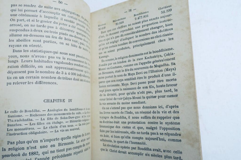 birmanie Un français en Birmanie Comte A. Mahé de La Bourdonnais 1891