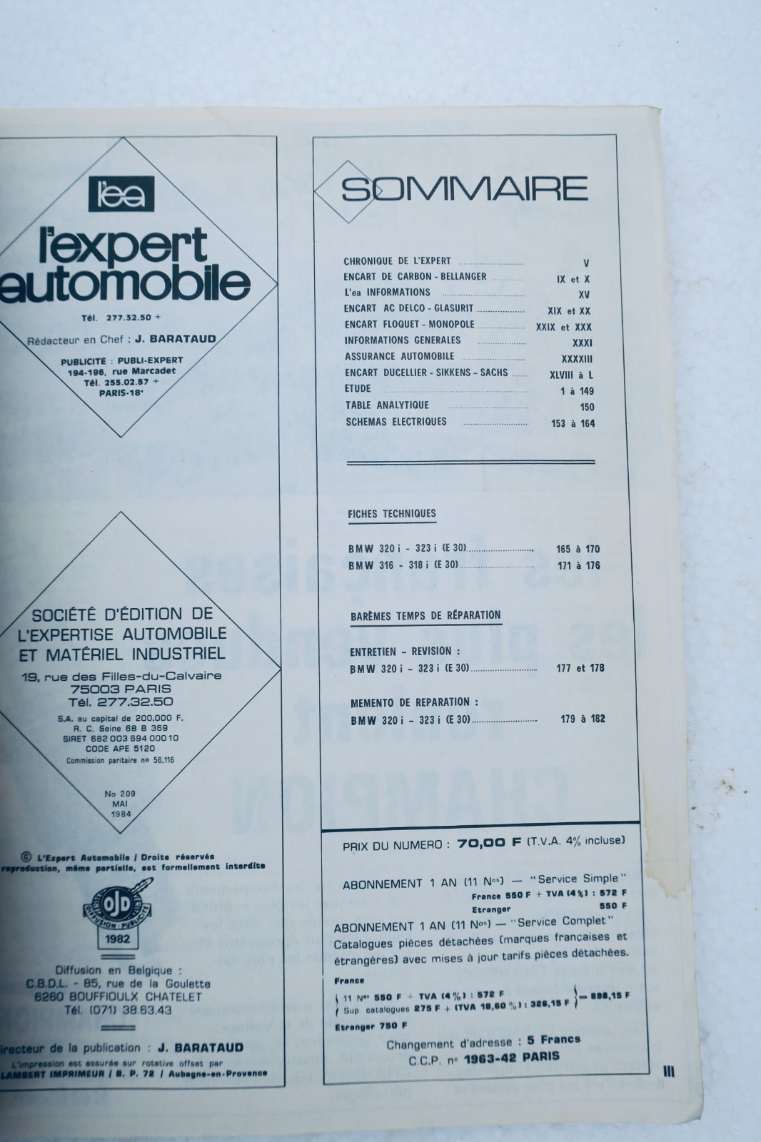 BMW 320 i 323 i E 30 1984 – Image 3