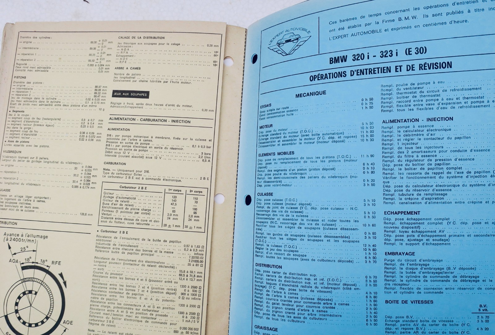 BMW 320 i 323 i E 30 1984 - La Librairie Antique