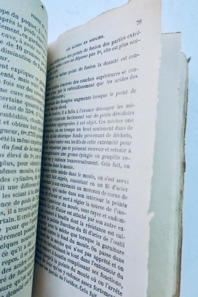 Bougie: complete manual of the stearic candle manufacturer Roret