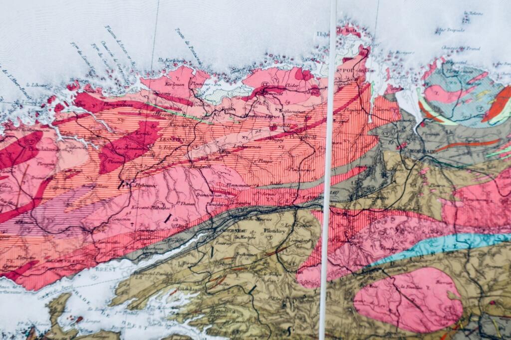 ブレスト＝ロリアン 73×97 cm、陸軍地形図