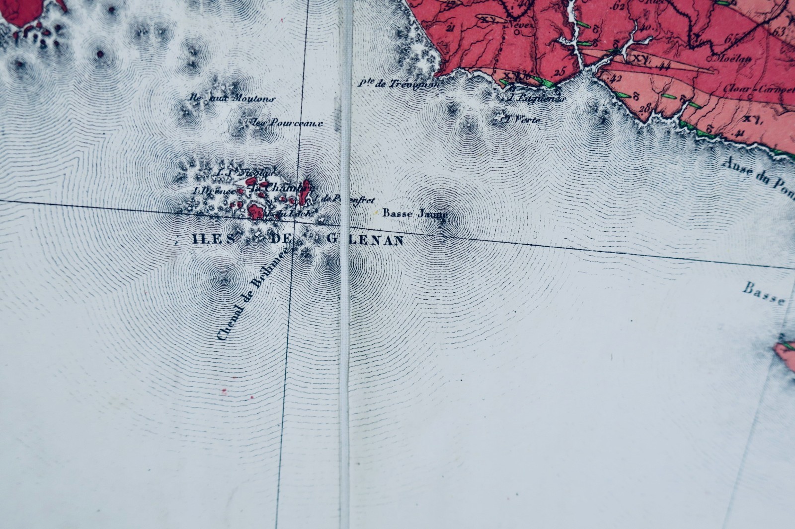 ブレスト・ロリアン 73×97cm、陸軍地形図