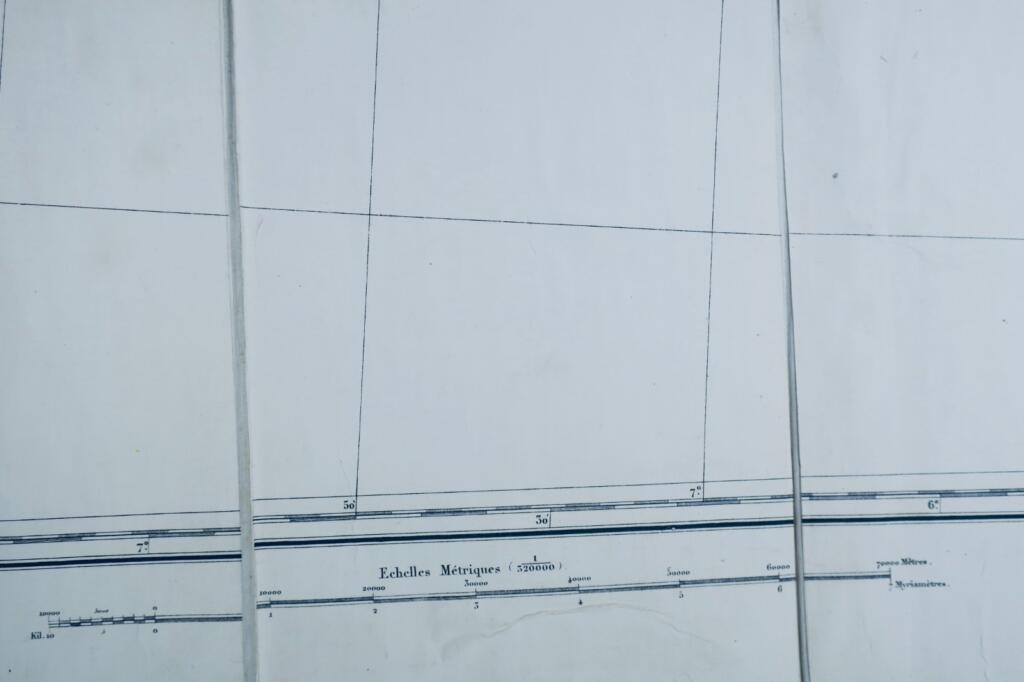 ブレスト＝ロリアン 73×97 cm、陸軍地形図