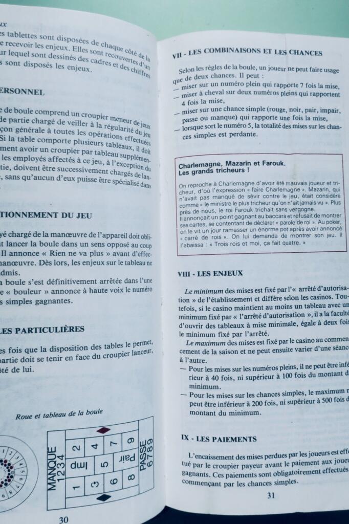 Casino 1987: Small Pocket Guide to Casinos