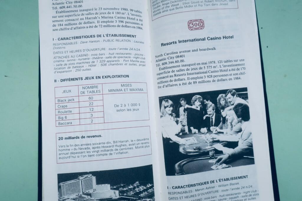 Casino 1987: Small Pocket Guide to Casinos