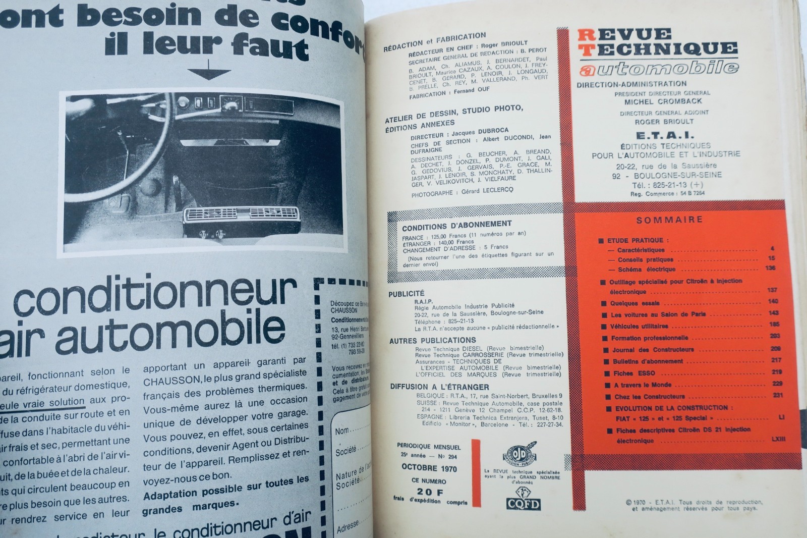 Citroën DS 21 Pallas 70 electronic fuel injection