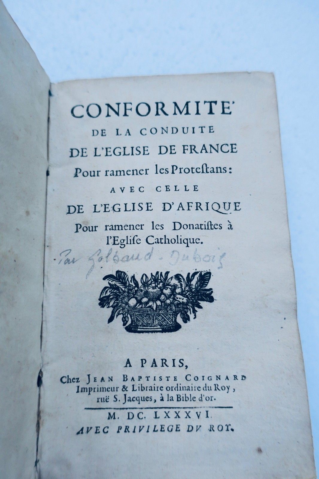 conformité de la conduite de l'Eglise de France pour ramener les protestant 1686 – Image 7
