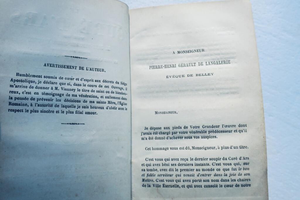 Curé d'Ars. Vie de Jean-Baptiste-Marie Vianney 1874
