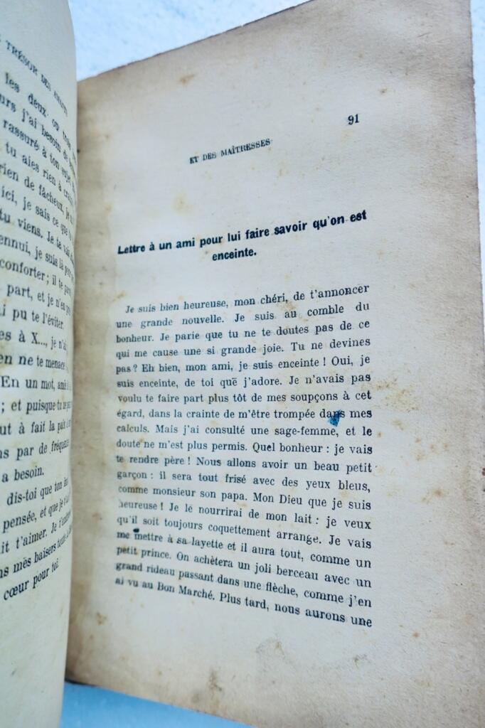 curiosa Correspondance galante – Le trésor des amants et des maîtresses