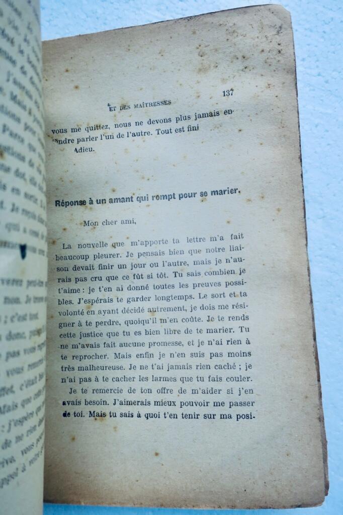 curiosa Correspondance galante – Le trésor des amants et des maîtresses